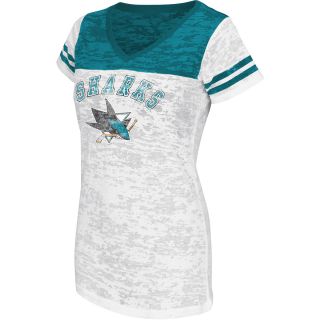 Touch By Alyssa Milano Womens San Jose Sharks The Coop V Neck T Shirt   Size