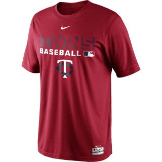 NIKE Mens Minnesota Twins Dri FIT Legend Team Issue Short Sleeve T Shirt  