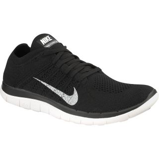NIKE Mens Free Flyknit 4.0 Running Shoes   Size 11.5, Black/white