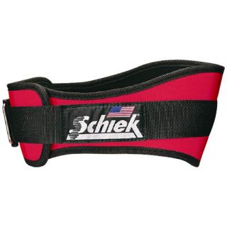 Schiek Nylon Lifting Belt   6 inch   Size XXL/2XL, Red (2006 RED XXL)