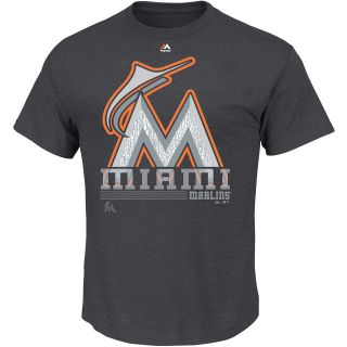 MAJESTIC ATHLETIC Mens Miami Marlins 6th Inning Short Sleeve T Shirt   Size