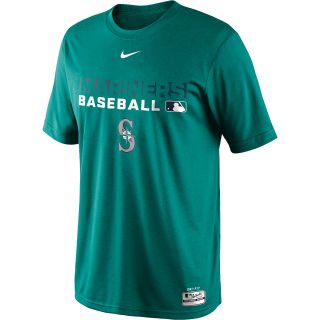 NIKE Mens Seattle Mariners Dri FIT Legend Team Issue Short Sleeve T Shirt  