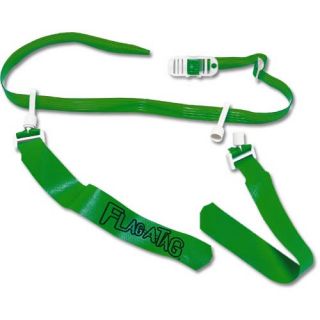 Flag a Tag Sonic Flag Football Belts   Set of 12   Size 52 Inches, Kelly Green