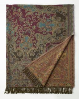 Nashik Paisley Wool Throw