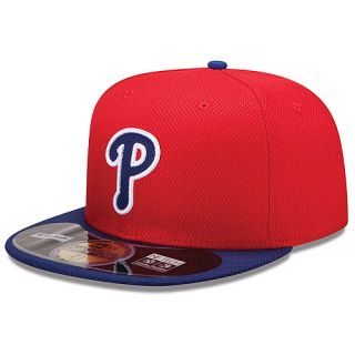 NEW ERA Mens Philadelphia Phillies Diamond Era 59FIFTY Tech BP Cap   Size 7.