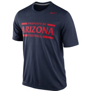 NIKE Mens Arizona Wildcats Practice Legend Short Sleeve T Shirt   Size Medium,