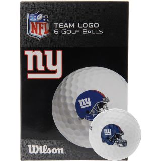 WILSON New York Giants Golf Balls   6 Pack, White
