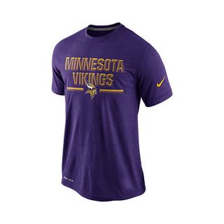 NIKE Mens Minnesota Vikings Legend Chiseled Short Sleeve T Shirt   Size Small,
