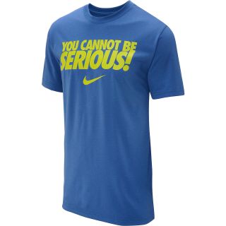 NIKE Mens You Cannot Be Serious Short Sleeve Tennis T Shirt   Size Large,
