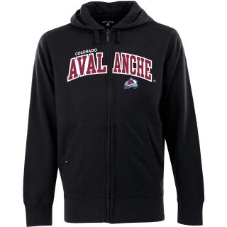 Antigua Mens Colorado Avalanche Full Zip Hooded Applique Sweatshirt   Size