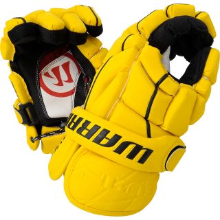 WARRIOR Mens Burn Smoove Edition Lacrosse Gloves   Size 13, Yellow