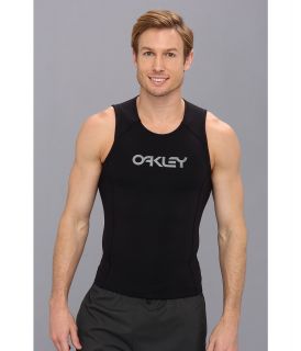 Oakley Surface Tension Rashguard Vest Mens Swimwear (Black)