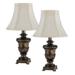 Cal Lighting Aged Brass Accent Lamps (set Of 2)