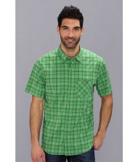 Columbia Royce Peak Plaid S/S Shirt Mens Short Sleeve Button Up (Green)