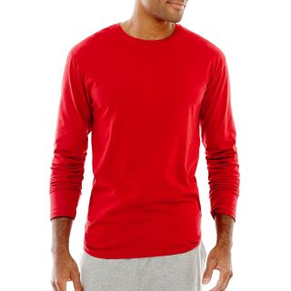 Stafford Long Sleeve T Shirt, Cayenne, Mens