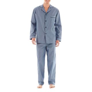 Stafford Premium Pajama Set Big and Tall, Blue, Mens
