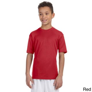 Harriton Youth Athletic Sport T shirt Red Size L (14 16)