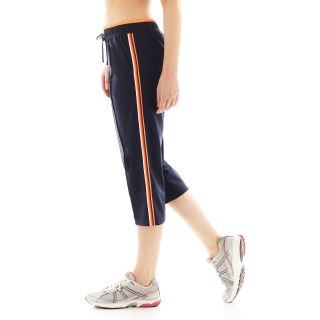 Made For Life Relaxed Fit Pintuck Capris, Charcl/ Happyyello, Womens