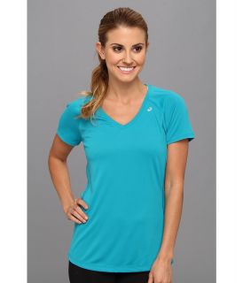 ASICS Favorite Short Sleeve Top Womens Short Sleeve Pullover (Blue)