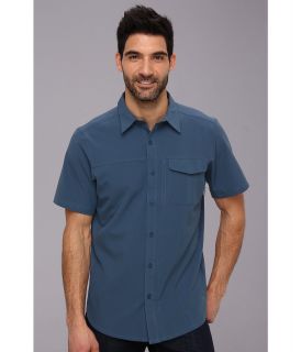 Columbia Global Adventure S/S Shirt Mens Short Sleeve Button Up (Blue)