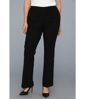 NYDJ Plus Size Plus Size Ponte Trouser Womens Casual Pants (Black)