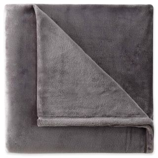 JCP Home Collection  Home Velvet Plush Solid Throw, Castlerock