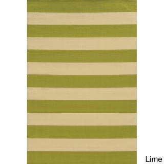 Indoor/ Outdoor Stripe Polypropylene Rug (37 X 56)