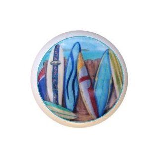 Beach Surfboards Design V Drawer Pull Knob   Cabinet And Furniture Knobs  
