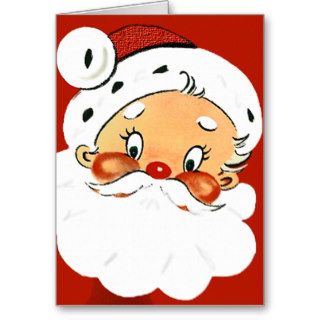 Cartoon Santa Christmas Card