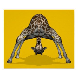 Gymnastic Giraffe Print