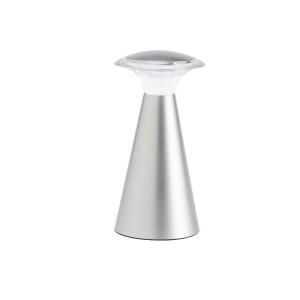 LightIt 8 in. Silver 12 LED Wireless Lanterna Touch Top Accent Lamp 24411 101