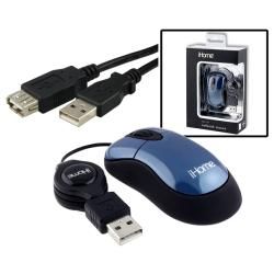 Optical Mouse/ 15 foot Black USB Type A Extension Cable Mice & Trackballs