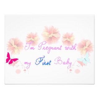 1st pregnancy personalized invite