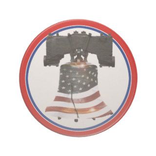 Liberty Bell w/American Flag Beverage Coasters