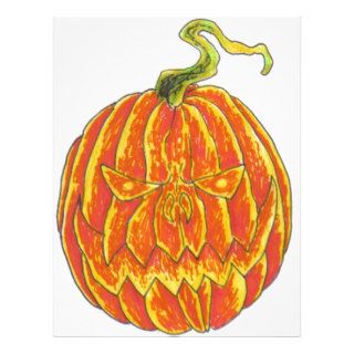 Drawing An Evil Pumpkin 5 Personalized Letterhead
