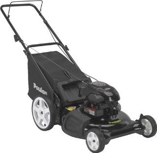 Poulan PO550N21RH3 21 inch 550 Series Briggs & Stratton Gas Powered Side Discharge/Bag/Mulch Lawn Mower With High Rear Wheels (Discontinued by Manufacturer)  Walk Behind Lawn Mowers  Patio, Lawn & Garden
