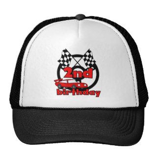 Car Racing 2nd Birthday Tshirts and Gifts Hats