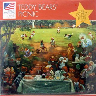 Teddy Bears' Picnic Over 550 Piece Jigsaw Puzzle Toys & Games