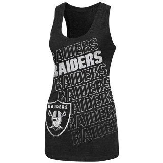 Oakland Raiders Womens Play Time Tank V Tank Top   Large  Sports Fan T Shirts  Sports & Outdoors