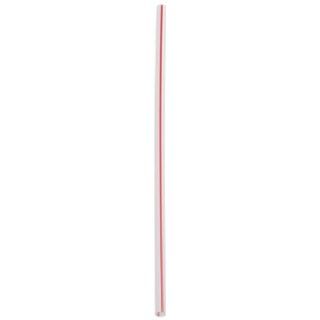 Dixie HS551 Polypropylene Stir Straw, Unwrapped, 5.5" Length, White and Red (10 Packs of 1000)