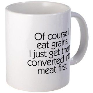  Of Course I Eat Grains Mug   Standard Kitchen & Dining