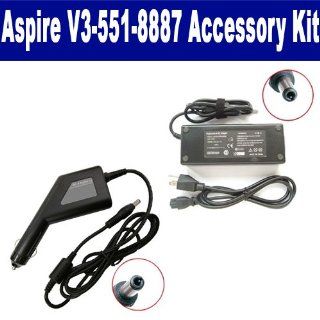 Acer Aspire V3 551 8887 Laptop Accessory Kit includes SDA 3506 AC Adapter, SDA 3556 Car Adapter Computers & Accessories