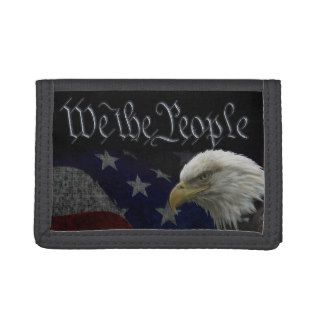 Patriotic Bald Eagle & Flag Wallet
