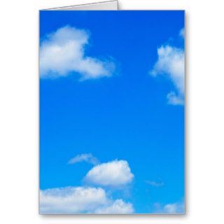 Blue Sky White Clouds Heavenly Cloud Background Cards