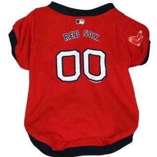 Boston Red Sox Dog Jersey   Small Hunter Mfg MLB Dog Clothing/Boston Red Sox   Sports Fan Pet T Shirts  Sports & Outdoors