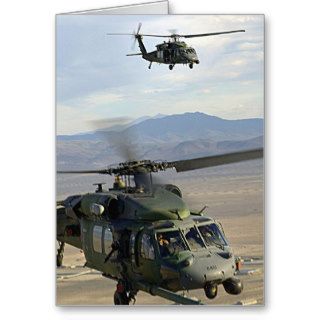 HH 60 Pave Hawk Helicopter In Flight Card
