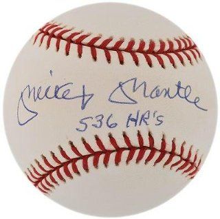 Mickey Mantle 536 HR's Signed Autographed OAL Baseball Ball JSA LOA #X50582   Autographed Baseballs Sports Collectibles