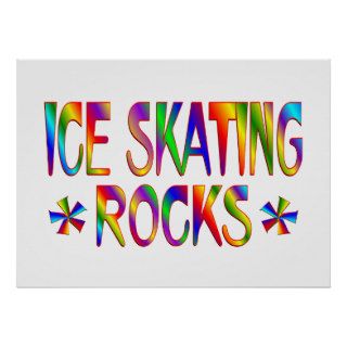 ICE SKATING ROCKS PRINT