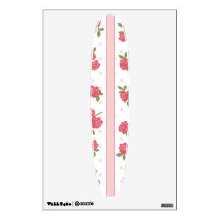 Shabby Chic Stripes Dots Roses Pink Red Green Room Graphics
