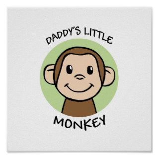 Daddy's Little Monkey Print